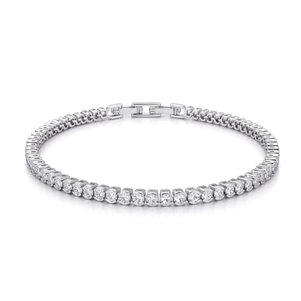 Crystal Cushion Tennis Bracelet