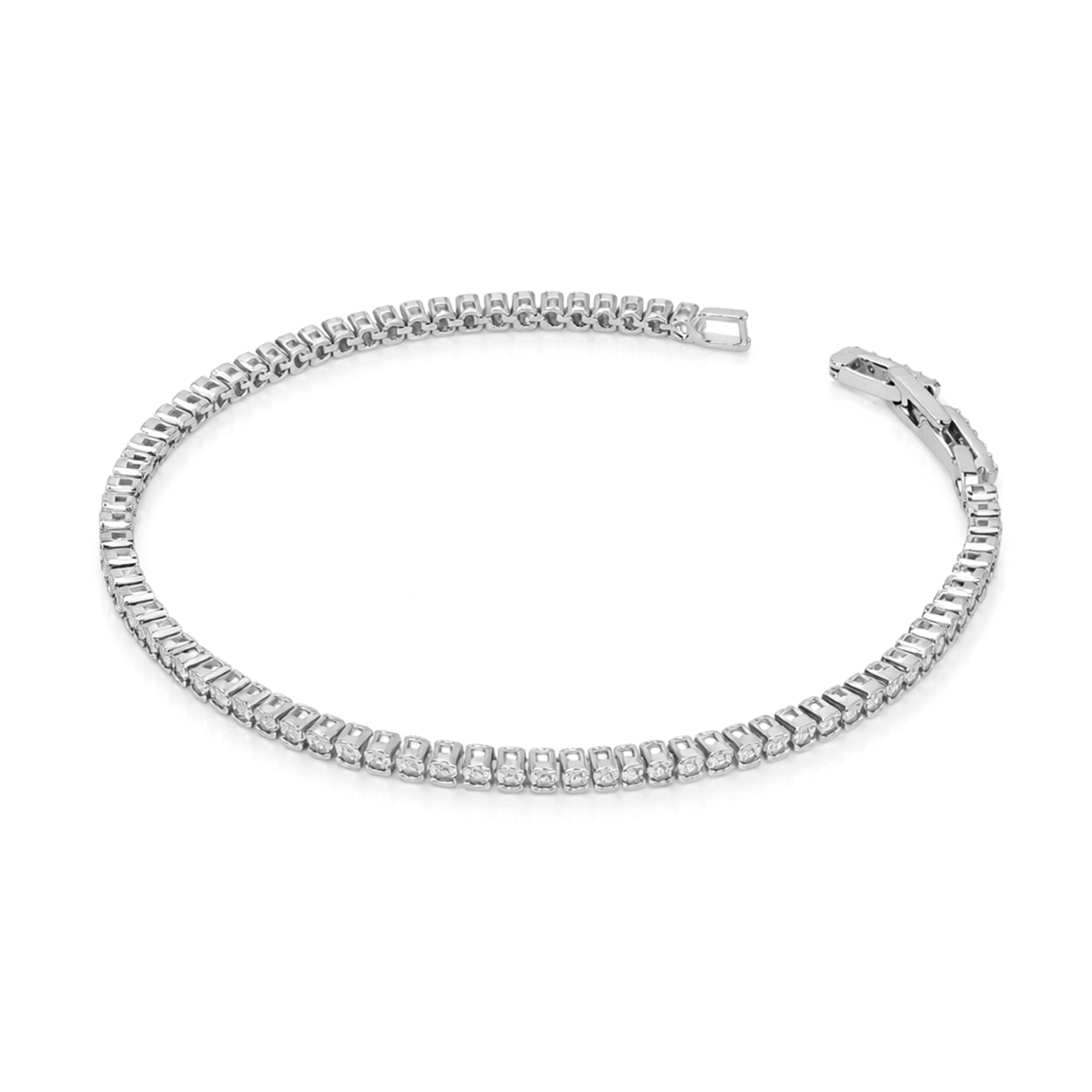 Crystal Cushion Tennis Bracelet