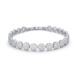Crystal Cushion Halo Bracelet