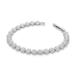 Crystal Cushion Halo Bracelet