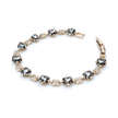 Smoky Quartz Floral Tennis Bracelet