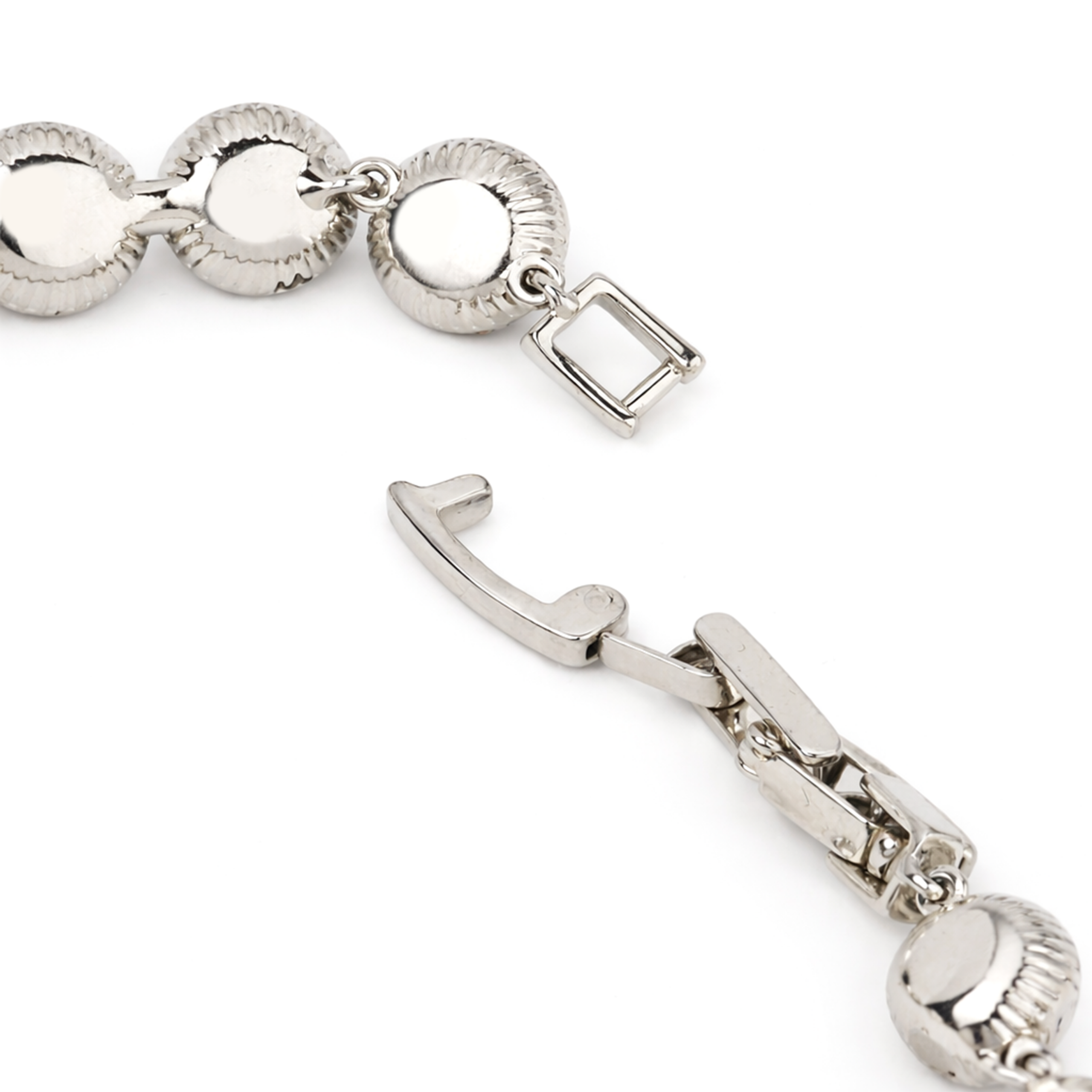 Ruby Pink Halo Tennis Bracelet