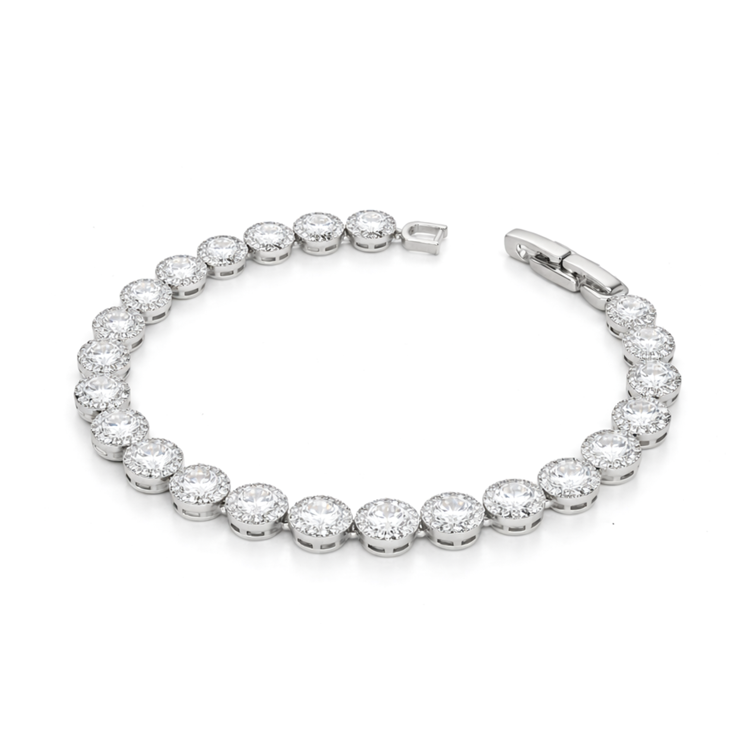 Crystal Oval & Marquise Tennis Bracelet