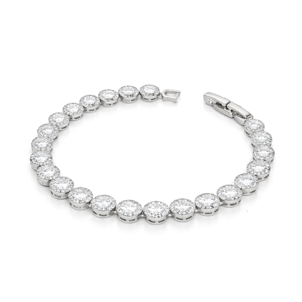 Crystal Oval & Marquise Tennis Bracelet