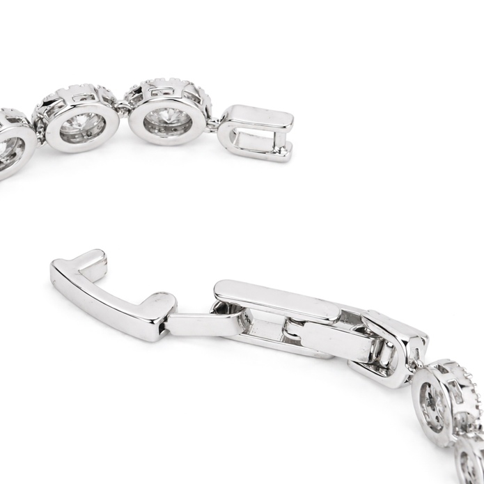 Crystal Oval & Marquise Tennis Bracelet