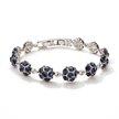 Navy Blue Pavé Sphere Tennis Bracelet