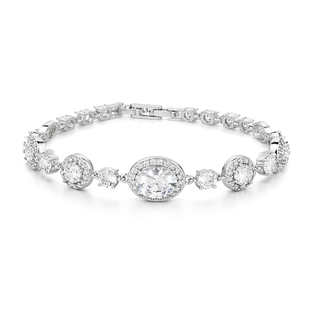 Crystal Oval Tennis Bracelet