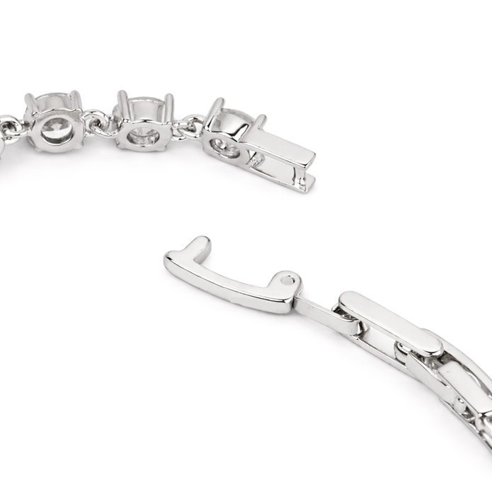 Crystal Oval Tennis Bracelet