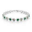 Emerald Green Princess Tennis Bracelet