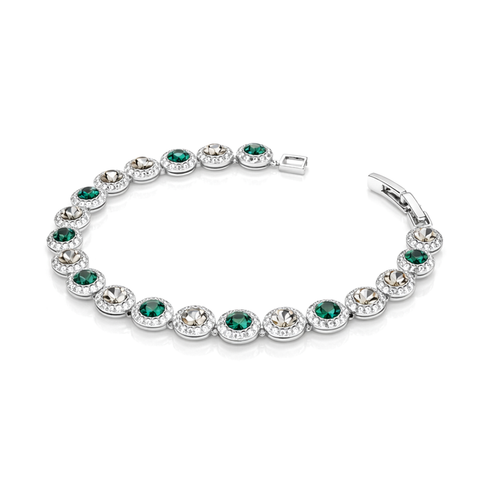 Emerald Green Princess Tennis Bracelet