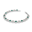 Emerald Green Princess Tennis Bracelet