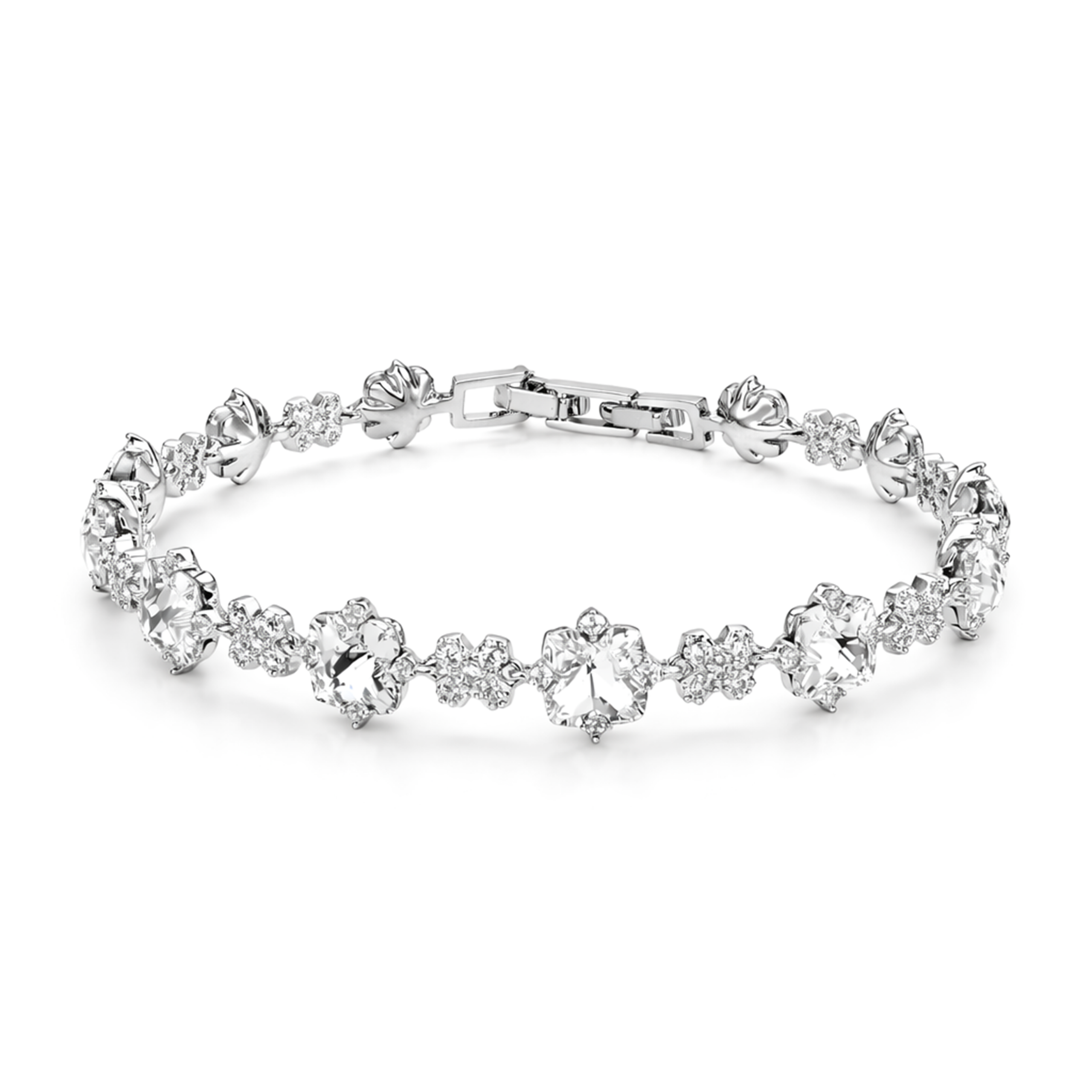 Crystal Round Tennis Bracelet