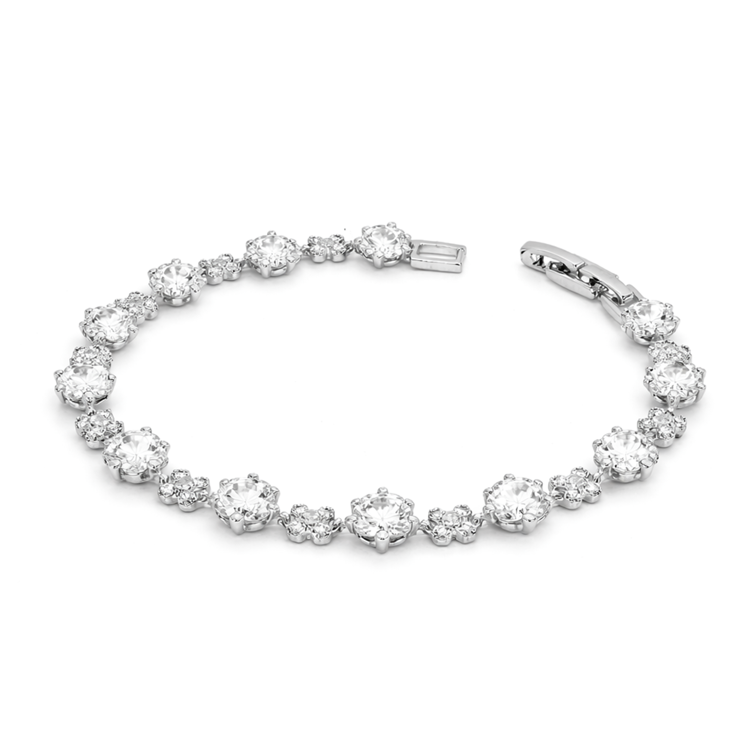 Crystal Round Tennis Bracelet
