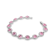 Rose Pink Petite Cushion Bracelet
