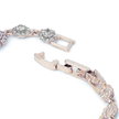 Emerald Green Halo Tennis Bracelet