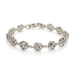 Crystal Round Halo Tennis Bracelet