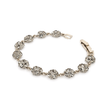 Crystal Round Halo Tennis Bracelet