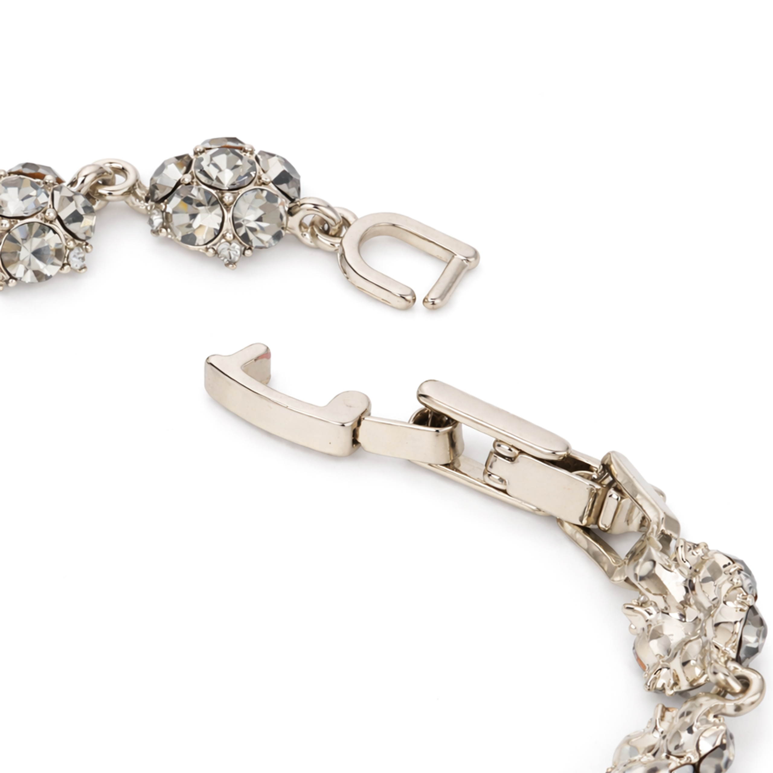 Crystal Round Halo Tennis Bracelet