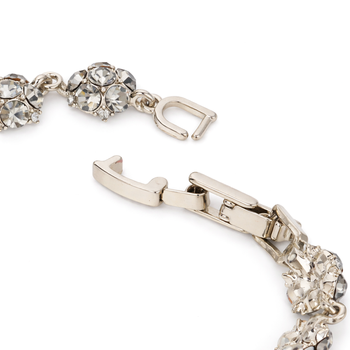 Crystal Round Halo Tennis Bracelet