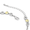 Halo Tennis Bracelet — Four Crystal Colourways - Citrine