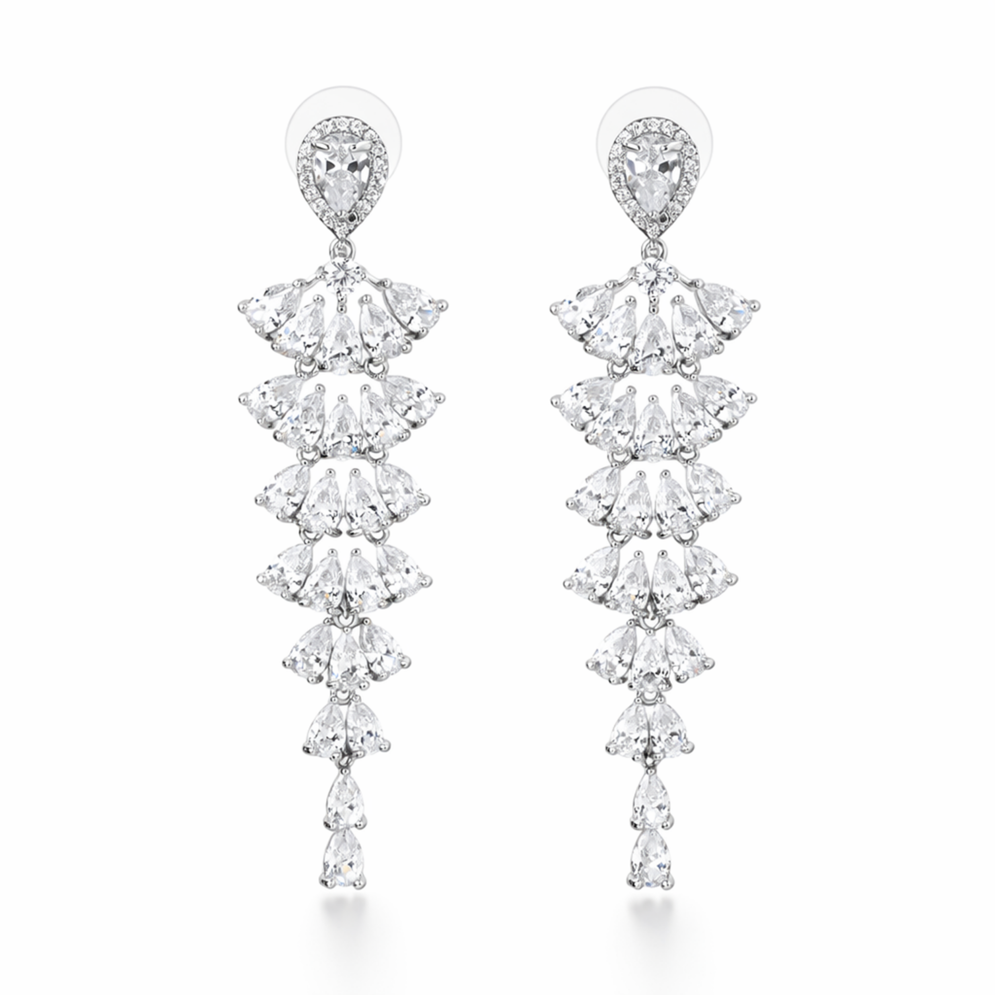 Tiered Petal Drop Earrings