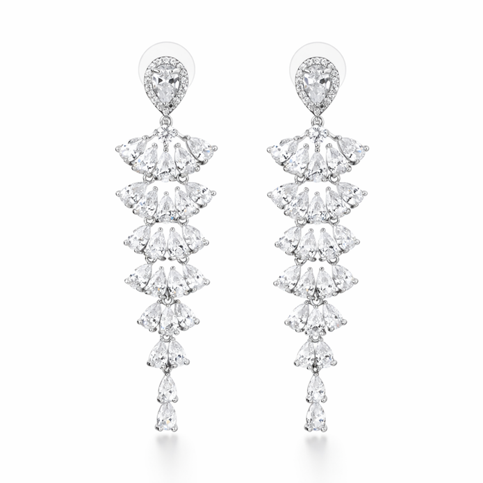Tiered Petal Drop Earrings