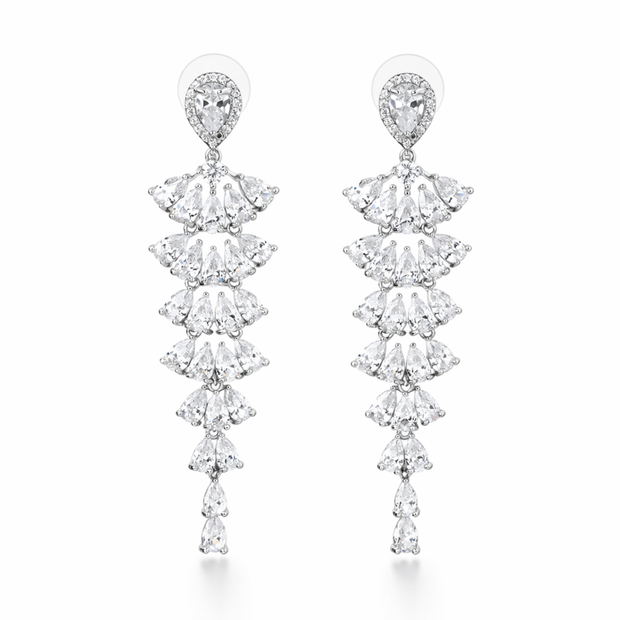 Tiered Petal Drop Earrings