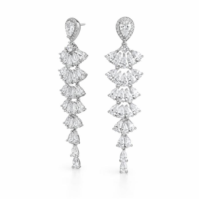 Tiered Petal Drop Earrings