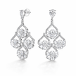 Royal Lotus Chandelier Earrings