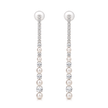 Ivory Pearl & Clear CZ Cluster Choker Set