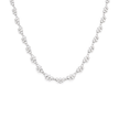 Ivory Pearl & Clear CZ Cluster Choker Set