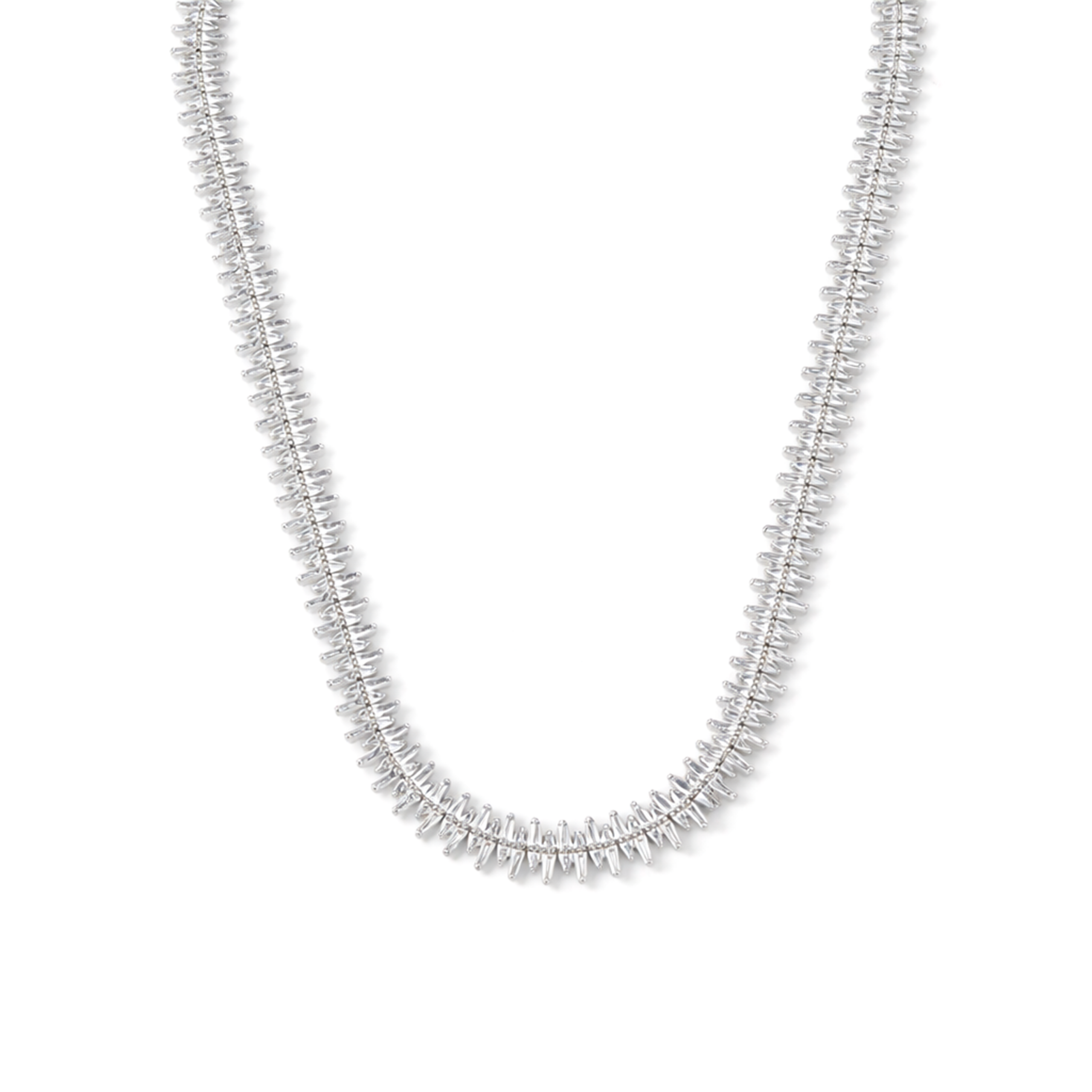 Silver Ribbed Textured Choker & Bar Drop Earring Set