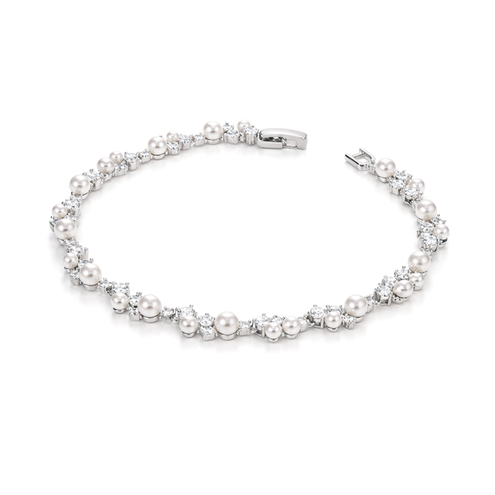 Pearl Constellation Tennis Bracelet