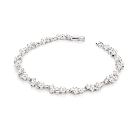 Pearl Constellation Tennis Bracelet