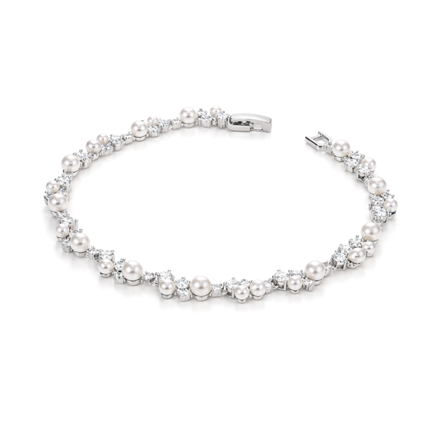 Pearl Constellation Tennis Bracelet