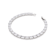 Crystal Eternity Emerald-Cut Tennis Bracelet