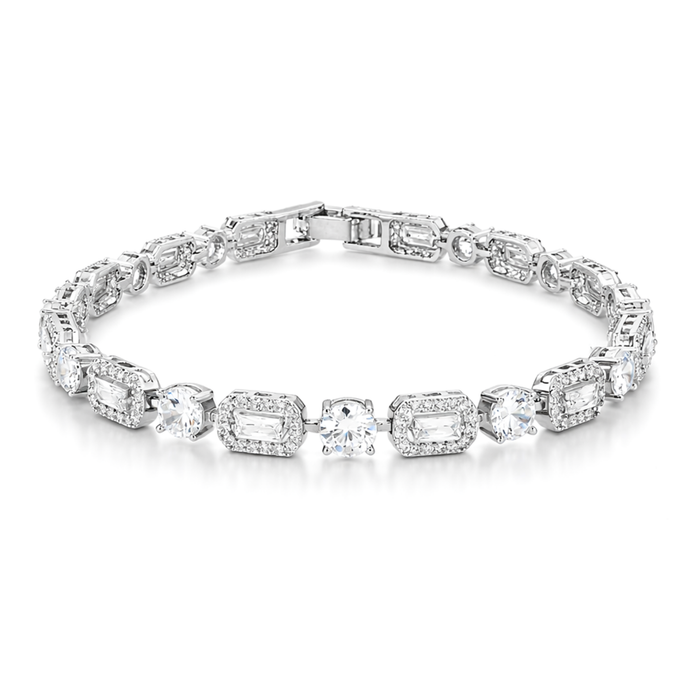 Royal Mosaic Halo Tennis Bracelet