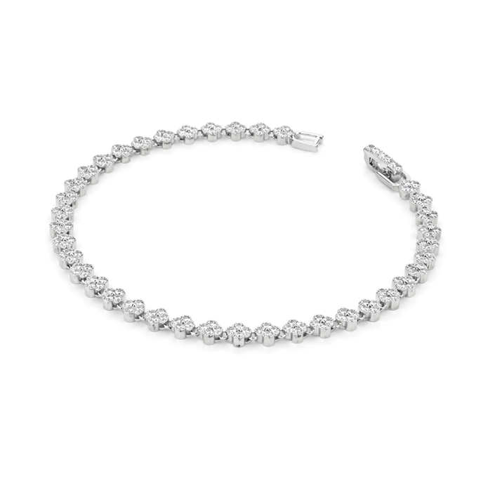 Blossom Cluster Tennis Bracelet