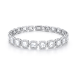 Imperial Square Halo Tennis Bracelet