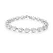 Teardrop Halo Tennis Bracelet
