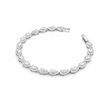 Teardrop Halo Tennis Bracelet