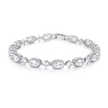 Elara Mixed-Cut Halo Bracelet