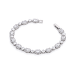 Elara Mixed-Cut Halo Bracelet