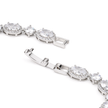 Elara Mixed-Cut Halo Bracelet