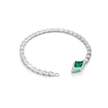 Emerald Kite Baguette Statement Bracelet