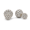 Clear Asscher-Cut Domed Cluster Statement Studs
