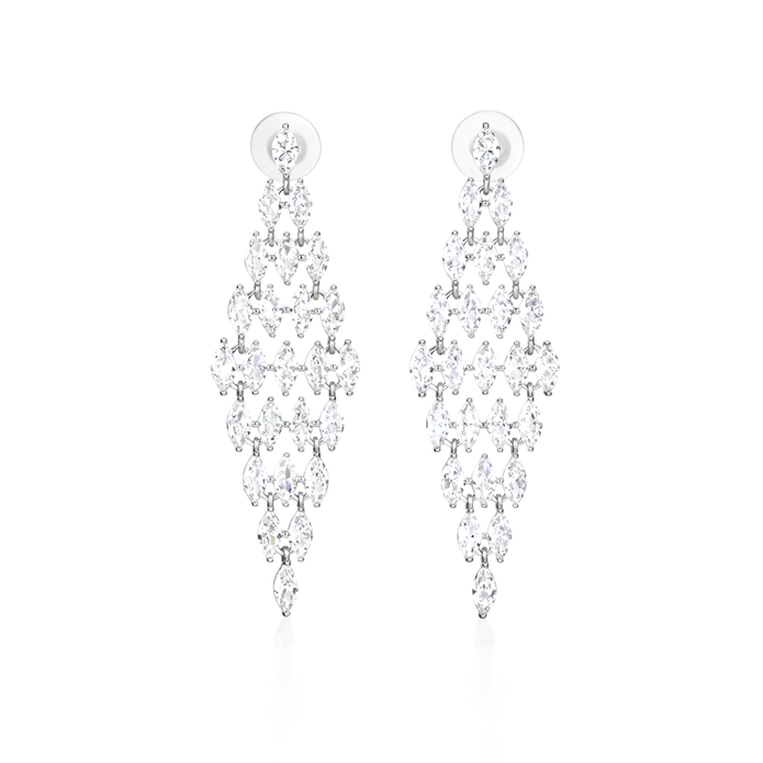 Clear Marquise Diamond-Lattice Chandelier Drops