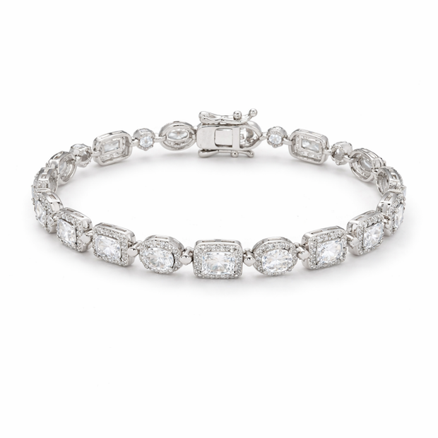 Aurora Halo Cluster Bracelet