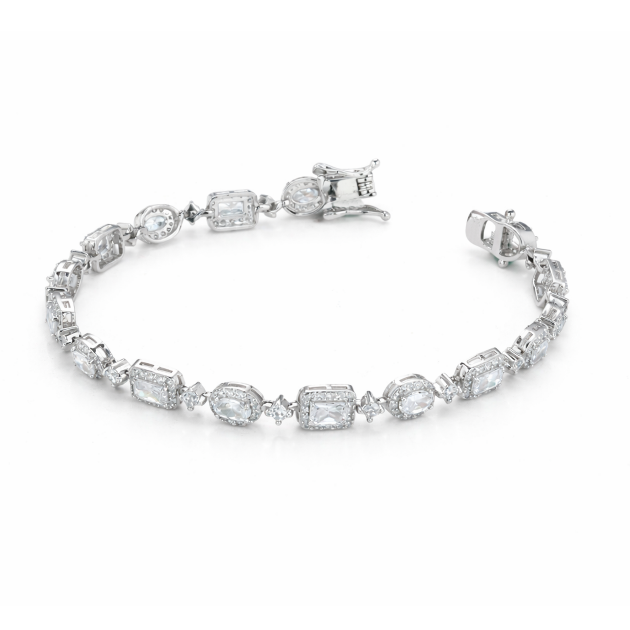 Aurora Halo Cluster Bracelet