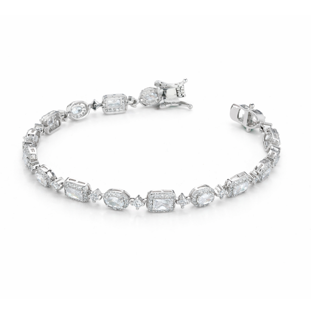 Aurora Halo Cluster Bracelet
